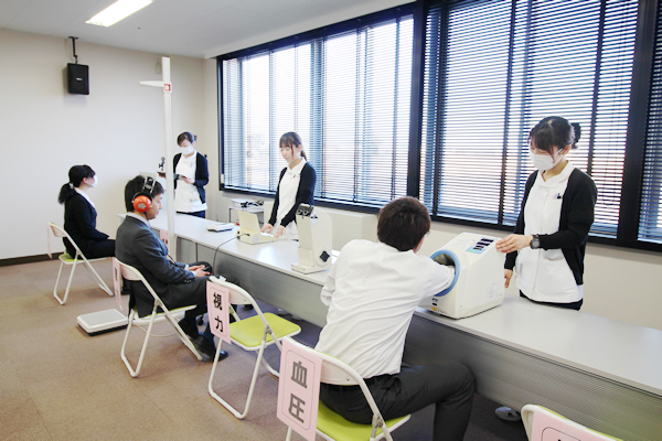 巡回健診の様子